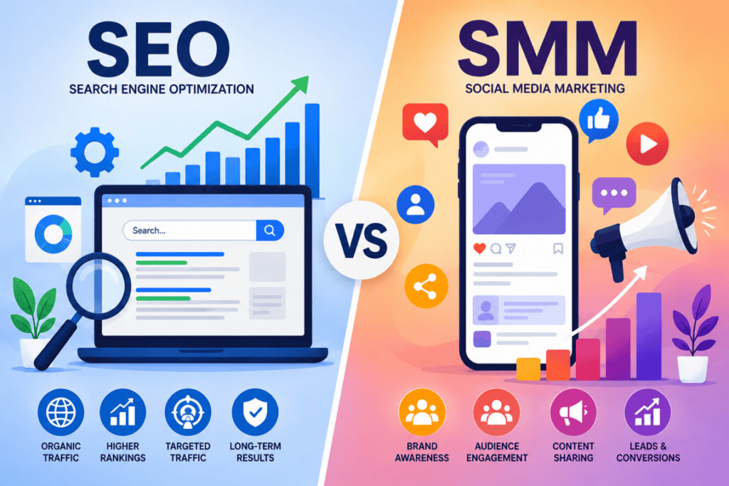 SEO vs Social Media Marketing